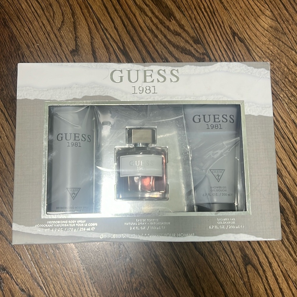 Guess 1981 Eau De Toilette 3- Pcs Set  / New With Box